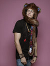 Man wearing Kamchatka Brown Bear GOA Collector SpiritHood, side view