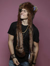 Man wearing Kamchatka Brown Bear GOA Collector SpiritHood, side view 1