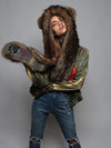 Grizzly Bear Italy Hooded Faux Fur