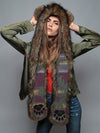 Grizzly Bear Italy Faux Fur with Hood