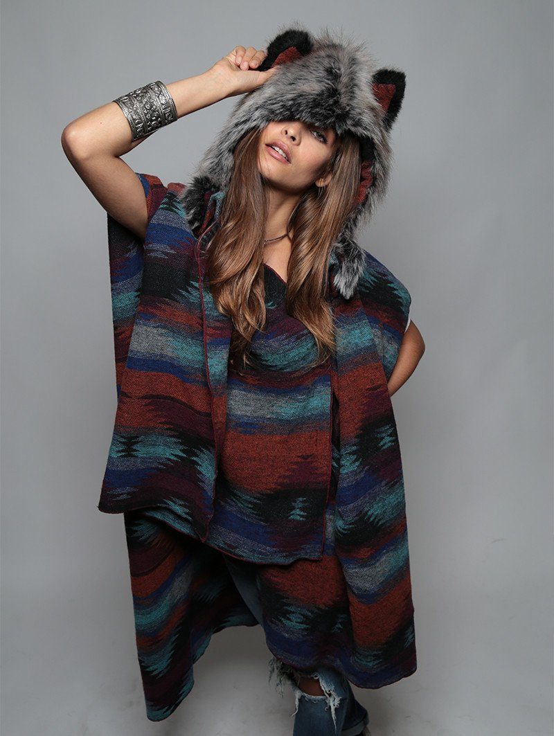 Cape with Moon Design + Grey Wolf 1/2 Hood Bundle