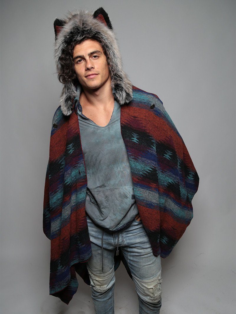 Man wearing Full Moon Cape SpiritHood, front view 4