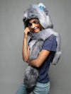 Grey Fox BlueSkyMagic Hooded Faux Fur