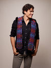 Man wearing faux fur Black Bunny GOA Collector SpiritHood, front view 6
