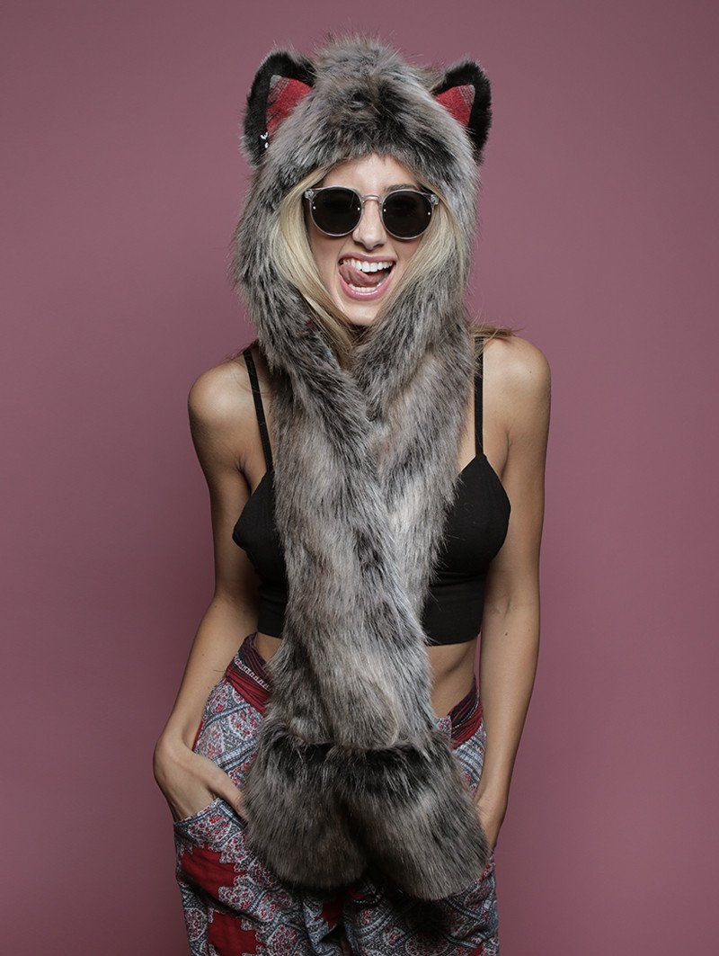 Grey Wolf Italy CE Hooded Faux Fur