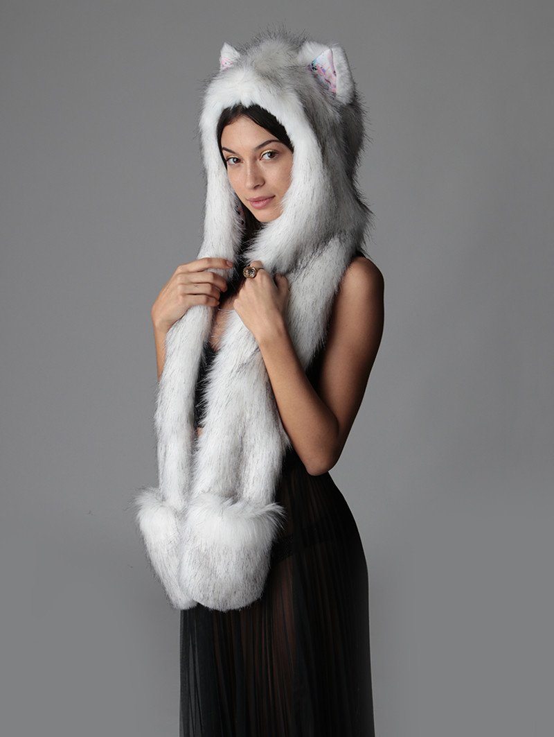 Female Wearing Husky Pastel Dreams SpiritHood
