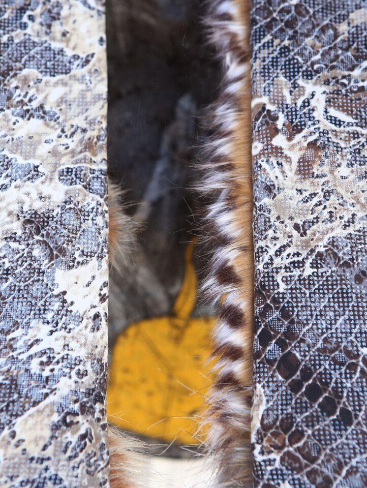 Close Up of Hybrid Bunny Faux Fur SpiritHood 