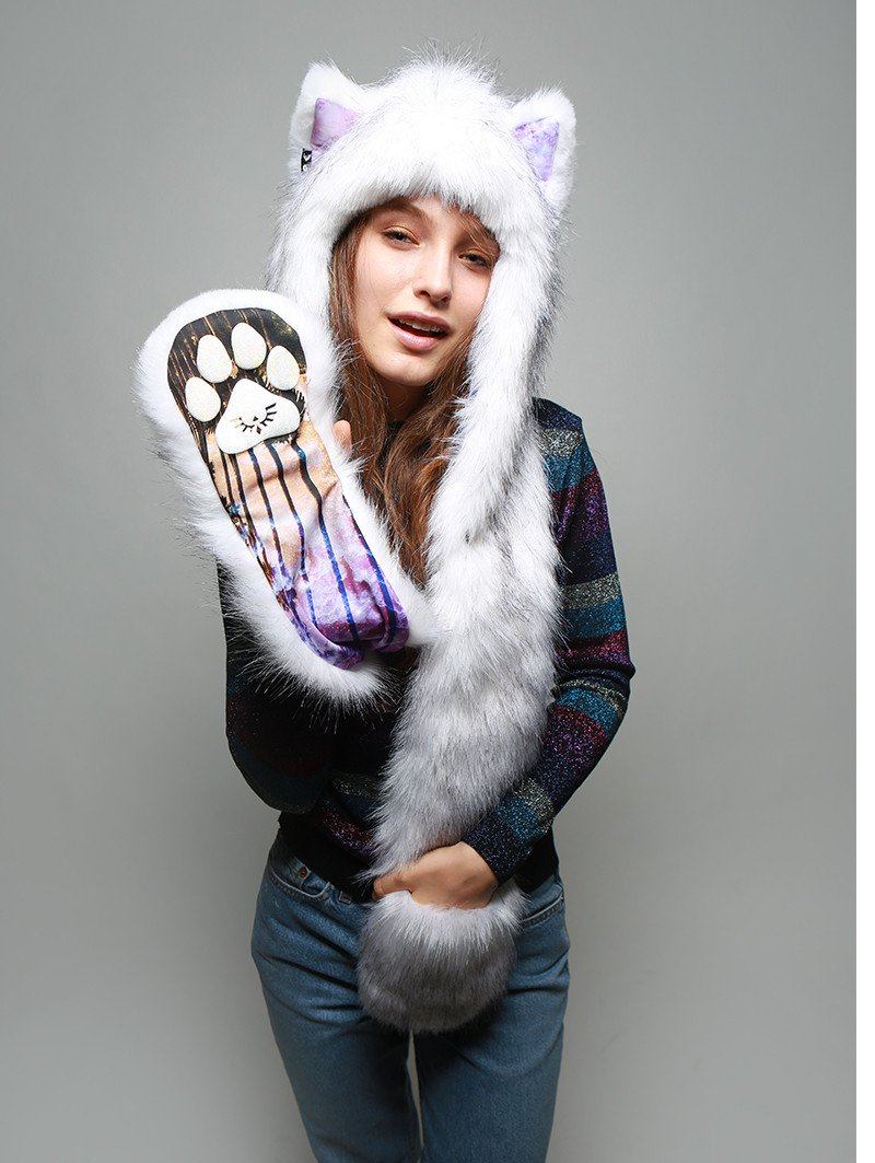 Hooded Faux Fur with Husky Dreamin&#39; Design