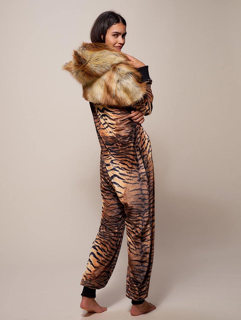 Liger Hooded Faux Fur Velvet Onesie 