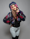 Lovebird Crop Jacket with Hood