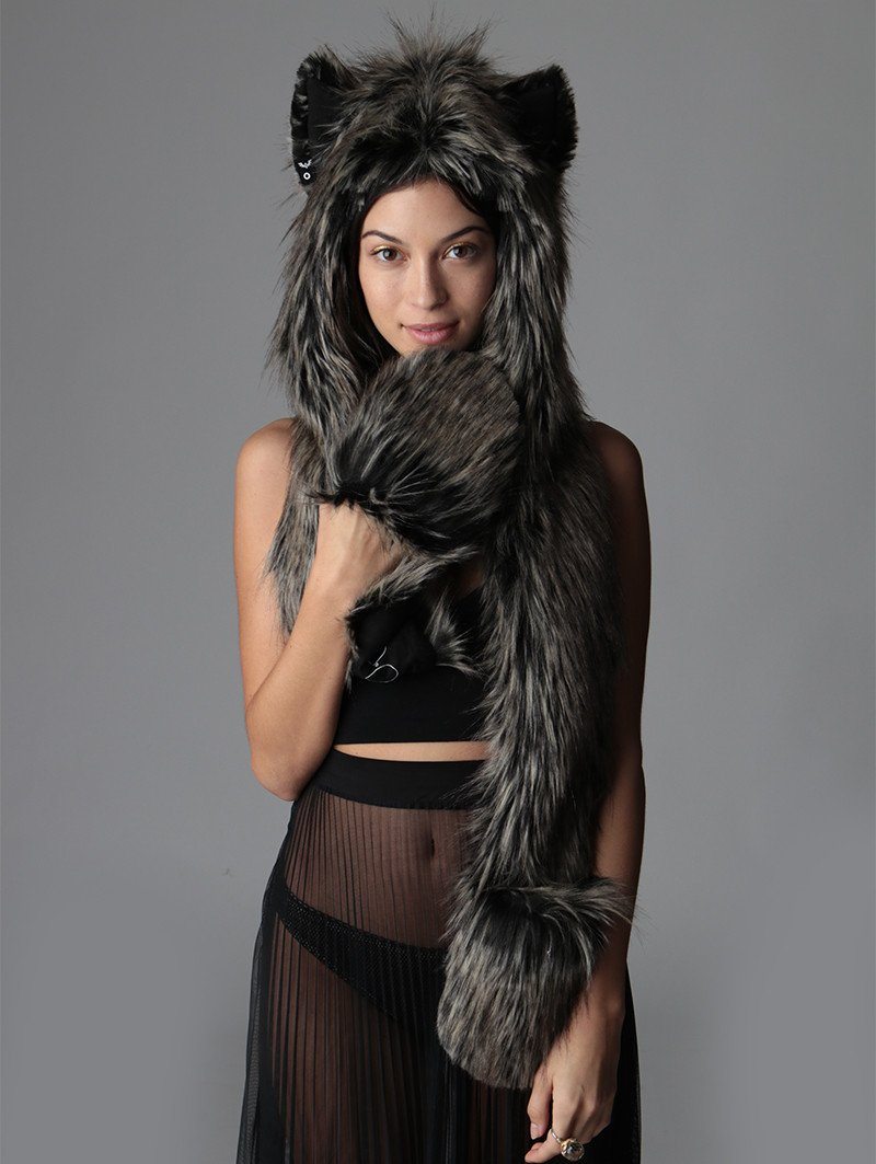 Woman Wearing Mystic Moon Fox SpiritHood