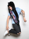 Man wearing FauxEva Funky Black Wolf Faux Fur SpiritHood