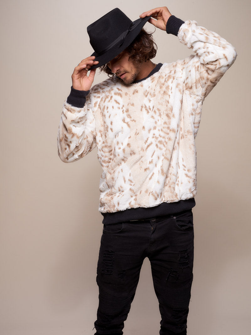 Snow Leopard Luxe Sweater - SpiritHoods