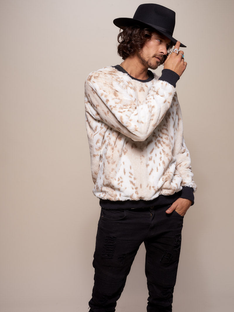 Snow Leopard Luxe Sweater - SpiritHoods