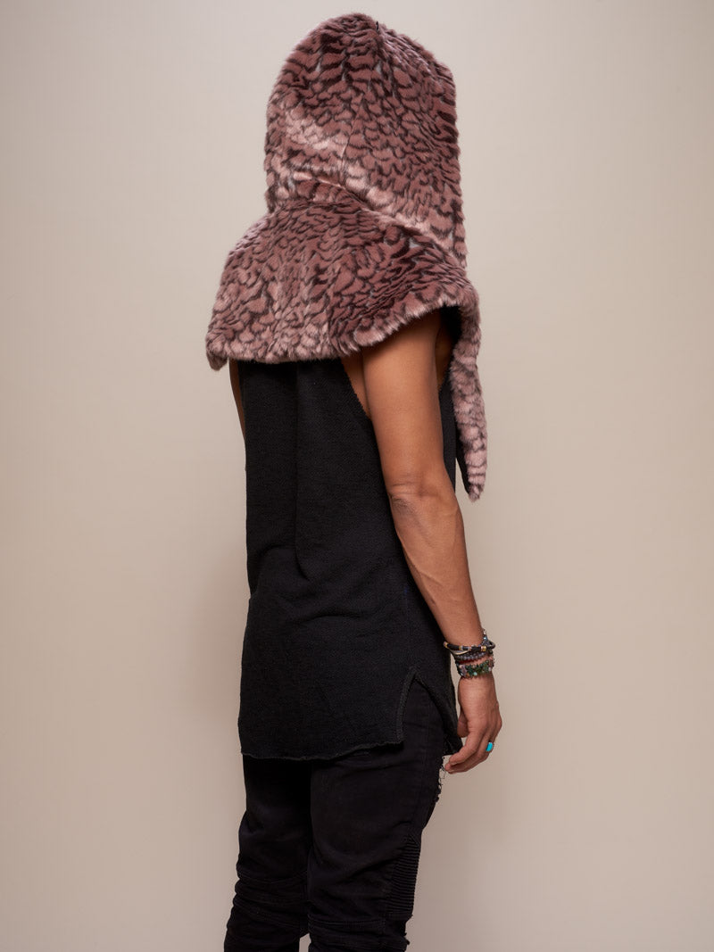 Man wearing Merman Collector Edition Faux Fur Shawl, back view