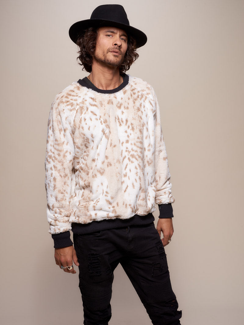 Snow Leopard Luxe Sweater - SpiritHoods
