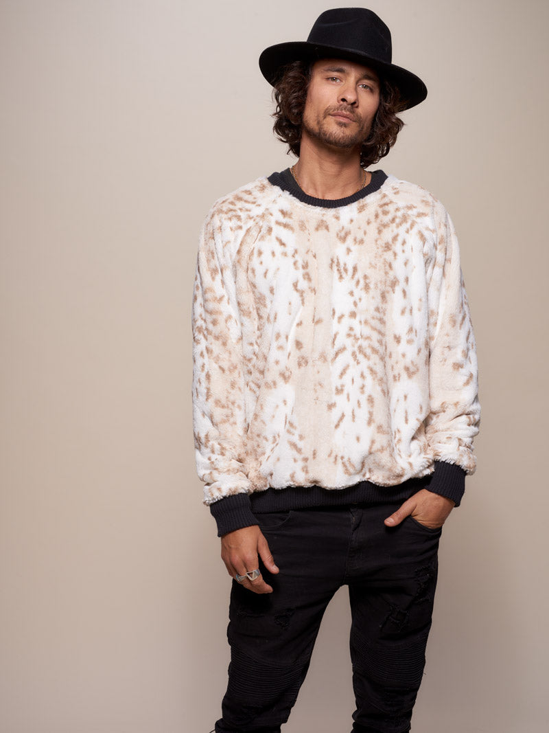 Snow Leopard Luxe Sweater - SpiritHoods