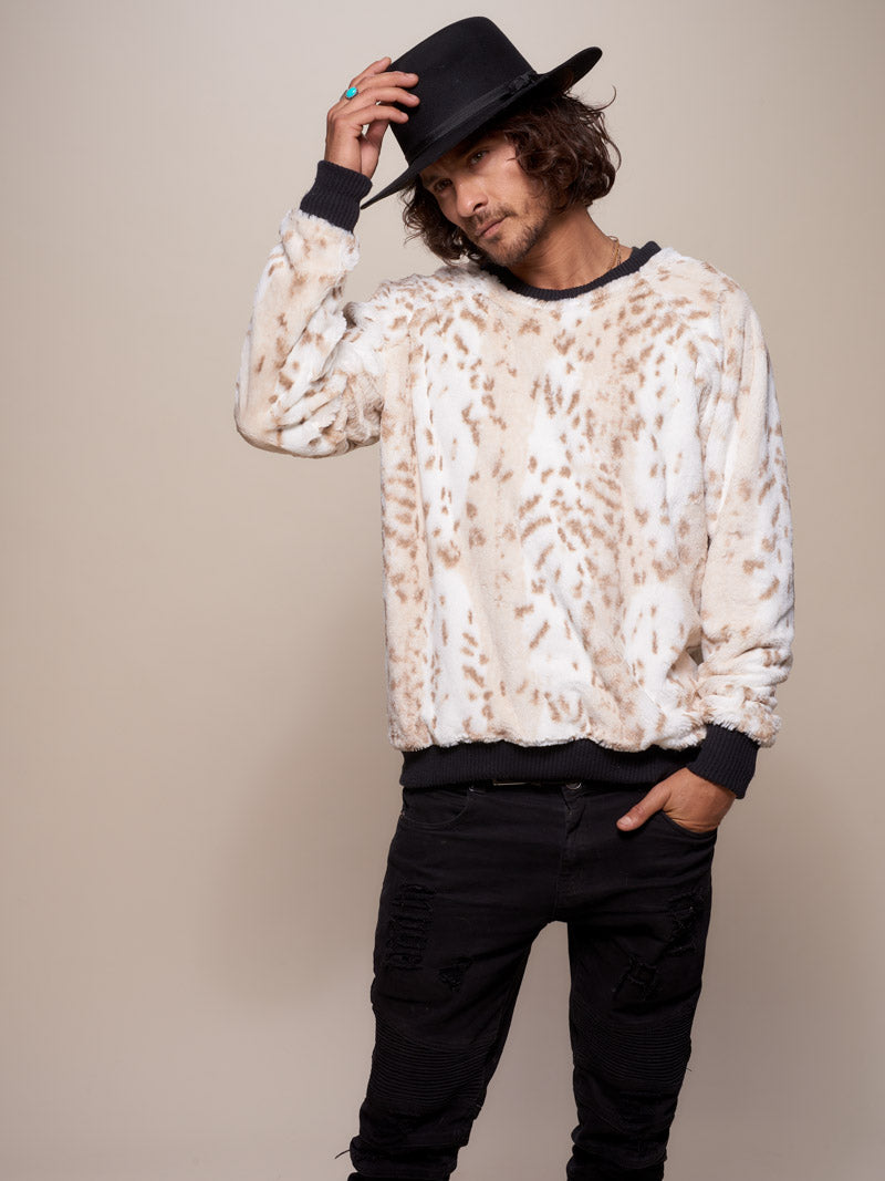 Snow Leopard Luxe Sweater - SpiritHoods