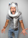 Timber Wolf Collectors *Unisex* Hooded Faux Fur on Male