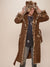 Man wearing Classic Leopard Faux Fur House Robe, front view