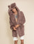 Mauve Cat Classic Short Collector Edition Faux Fur Robe | Men's