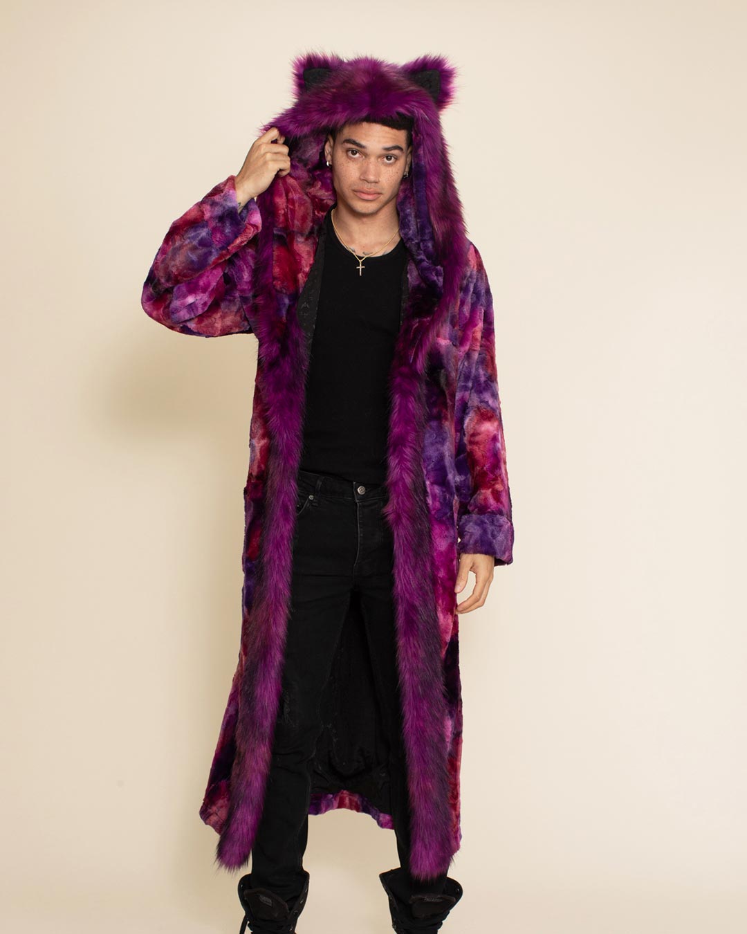 Purple Panther Classic Faux Fur Style Robe | Men&#39;s