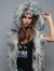 Mongolian Alpaca Faux Fur Vest SpiritHood on Female Model