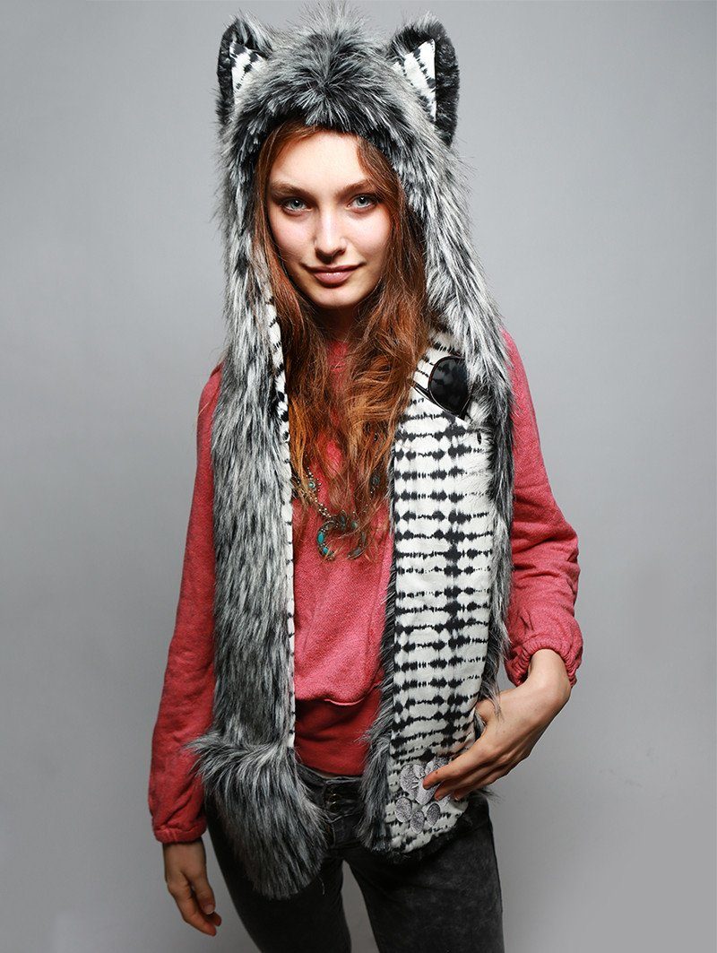 Woman Wearing Mystic Wolf Collector SpiritHood 