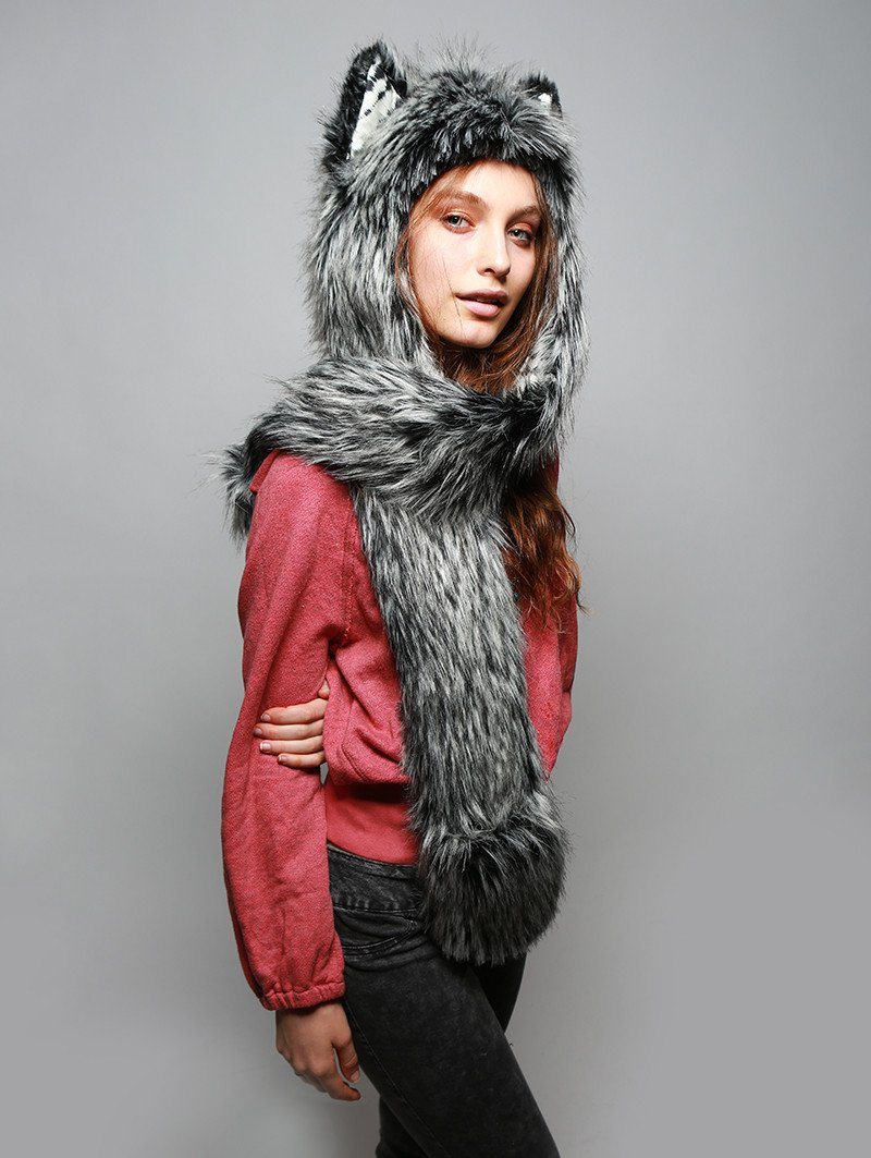Mystic Wolf Collector Faux Fur with Hood