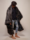 Night Fox Throw Wrapped Around Male 