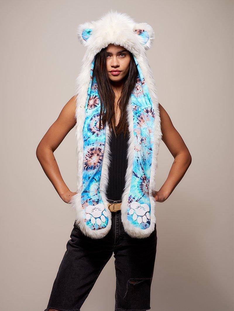 Exterior and Interior View of Limited Edition Polar Bear SpiritHood 