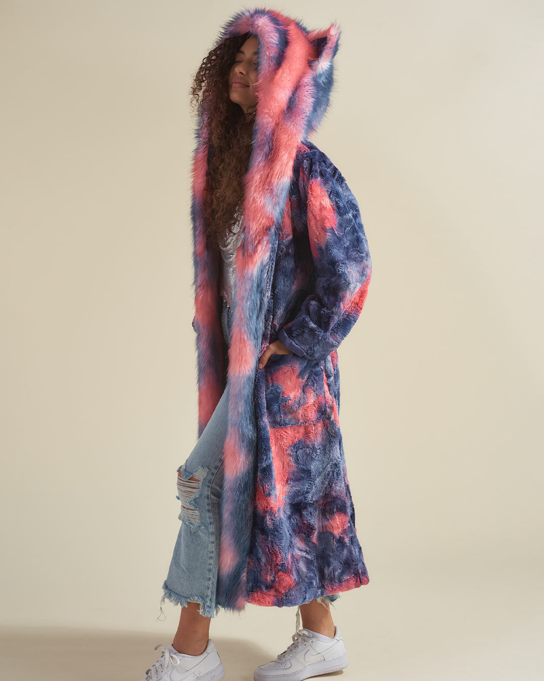 Peach Sorbet Kitten Classic Faux Fur Style Robe | Women's