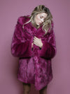 Limited Edition Summer Sunset Faux Fur Coat with Hood