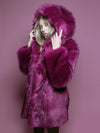 Limited Edition Summer Sunset Hooded Faux Fur Coat 