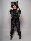 SpiritHoods Black Panther Faux Fur Velvet Onesie - SpiritHoods