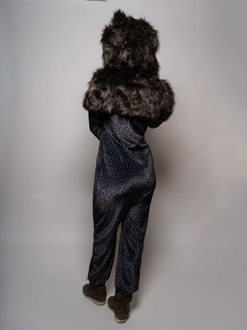 SpiritHoods Black Panther Faux Fur Velvet Onesie - SpiritHoods