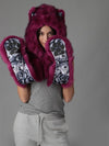 Exterior and Interior View of Rose Wolf SpiritHood 