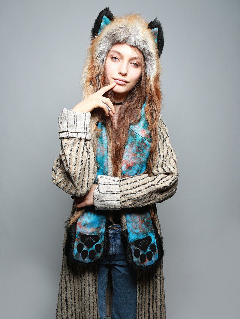 Collector Edition Faux Fur SpiritHood in Red Fox 2.0 Design