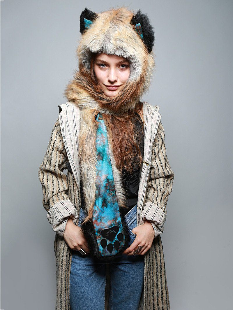 Hooded Faux Fur Red Fox 2.0 Collector Edition SpiritHood on Woman