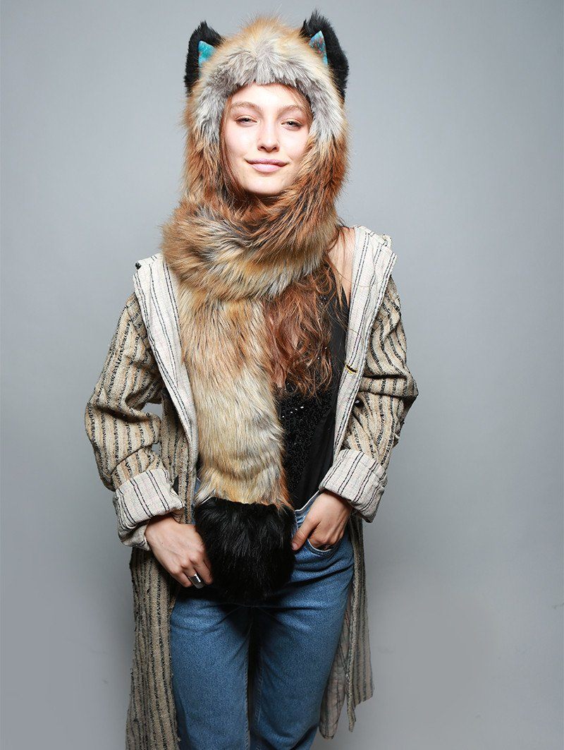Collector Edition SpiritHood in Red Fox 2.0 Design on Woman