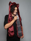View of Inner Pocket on Spotted Fire Wolf Collectors Edition SpiritHood 