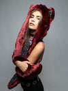 Spotted Fire Wolf Collectors Edition Faux Fur with Hood
