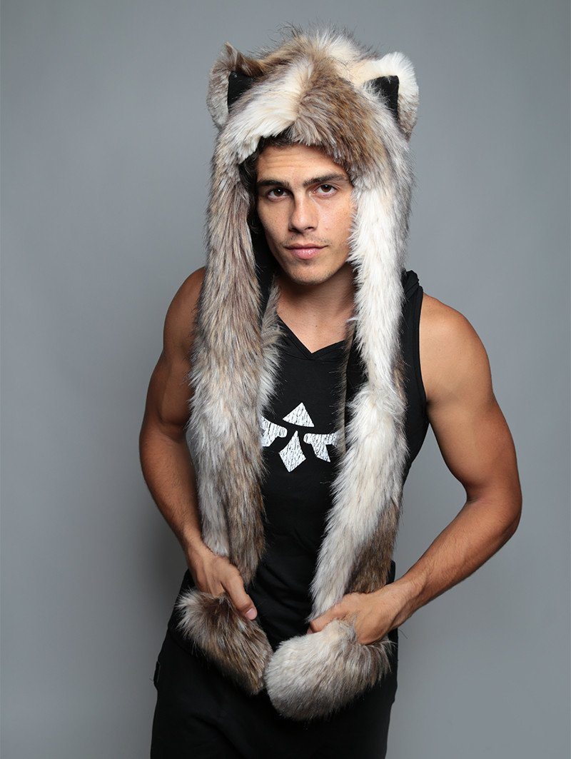 Brown and White Siberian Husky Collector Edition SpiritHood on Male