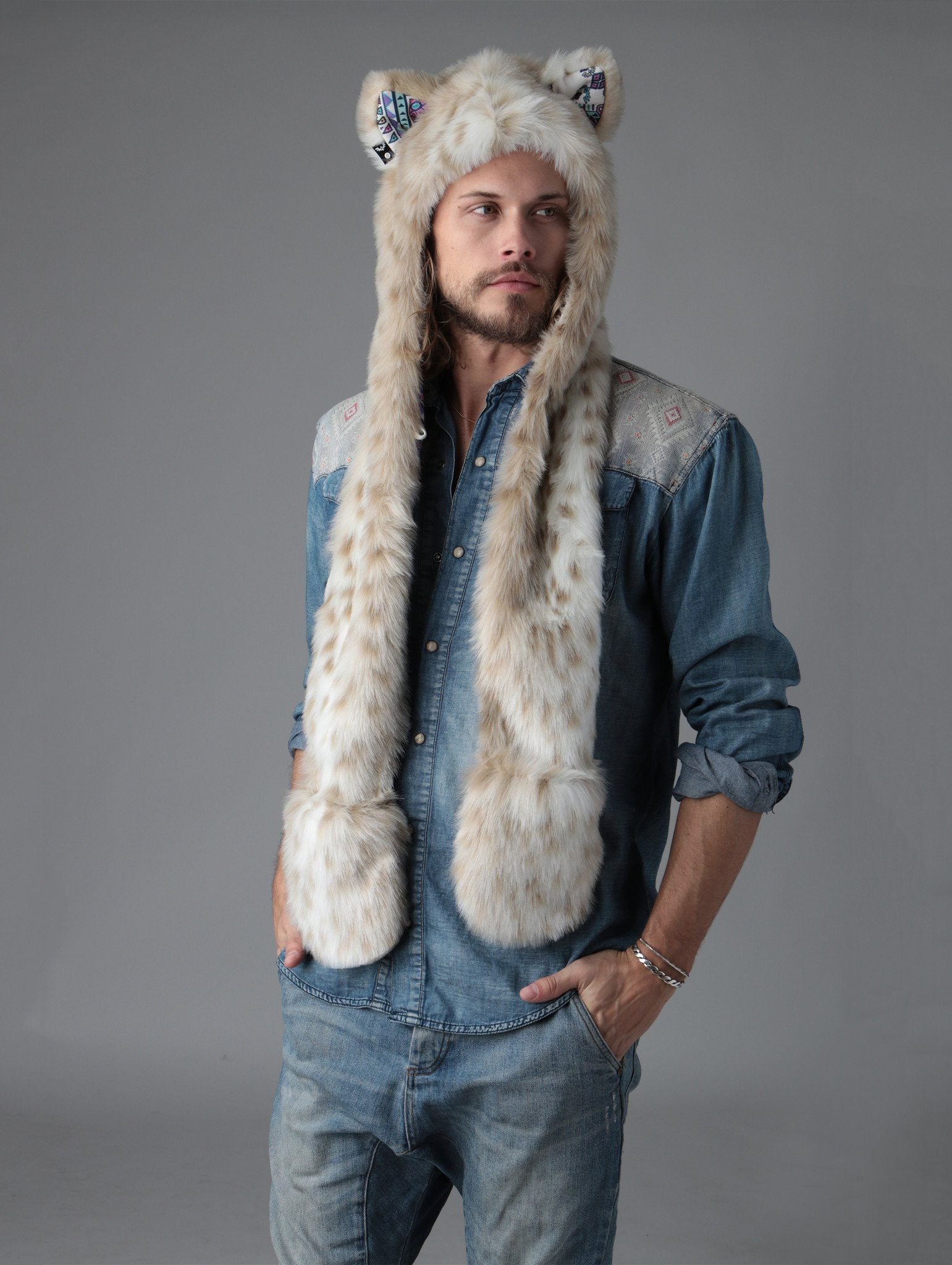 Snow Leopard CE SpiritHood on Male Model