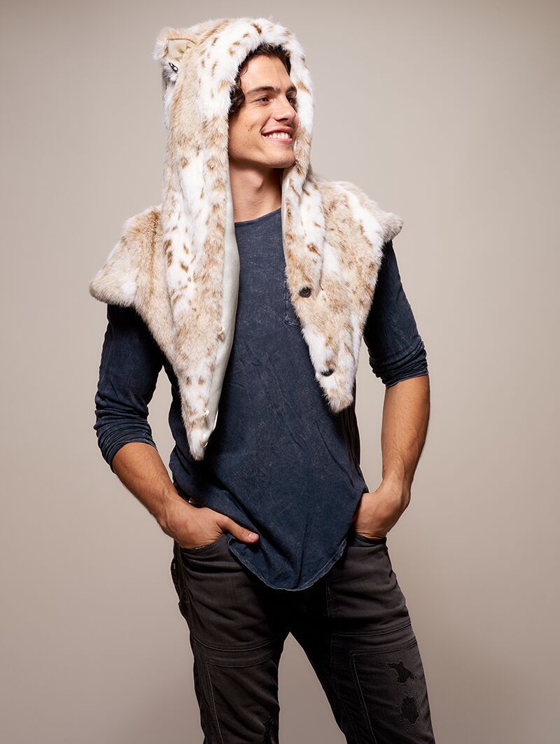 Siberian Snow Leopard Shawl SpiritHood - SpiritHoods