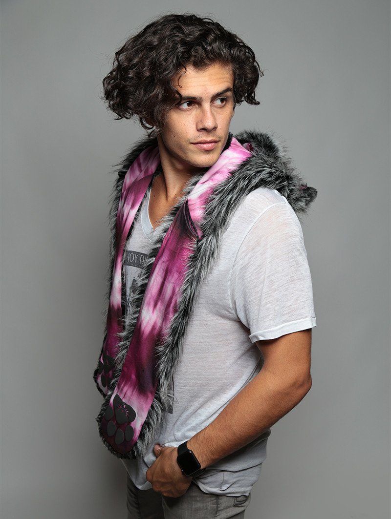 Male Wearing Siberian Wolf Collector Edition SpiritHood 