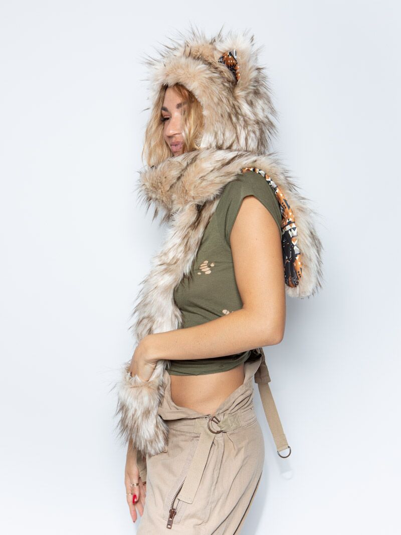 Female Wearing Segolia Wolf Collector Edition SpiritHood
