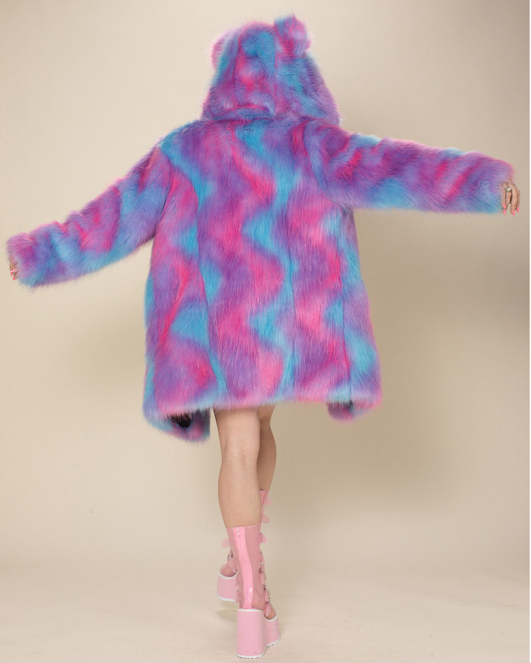 Cotton Candy Bear Classic Faux Fur Coat | Women&#39;s