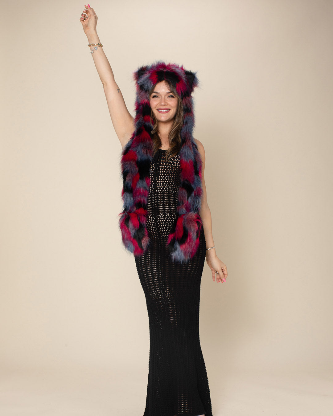 Crimson Cat Collector Edition Faux Fur Hood | Women's