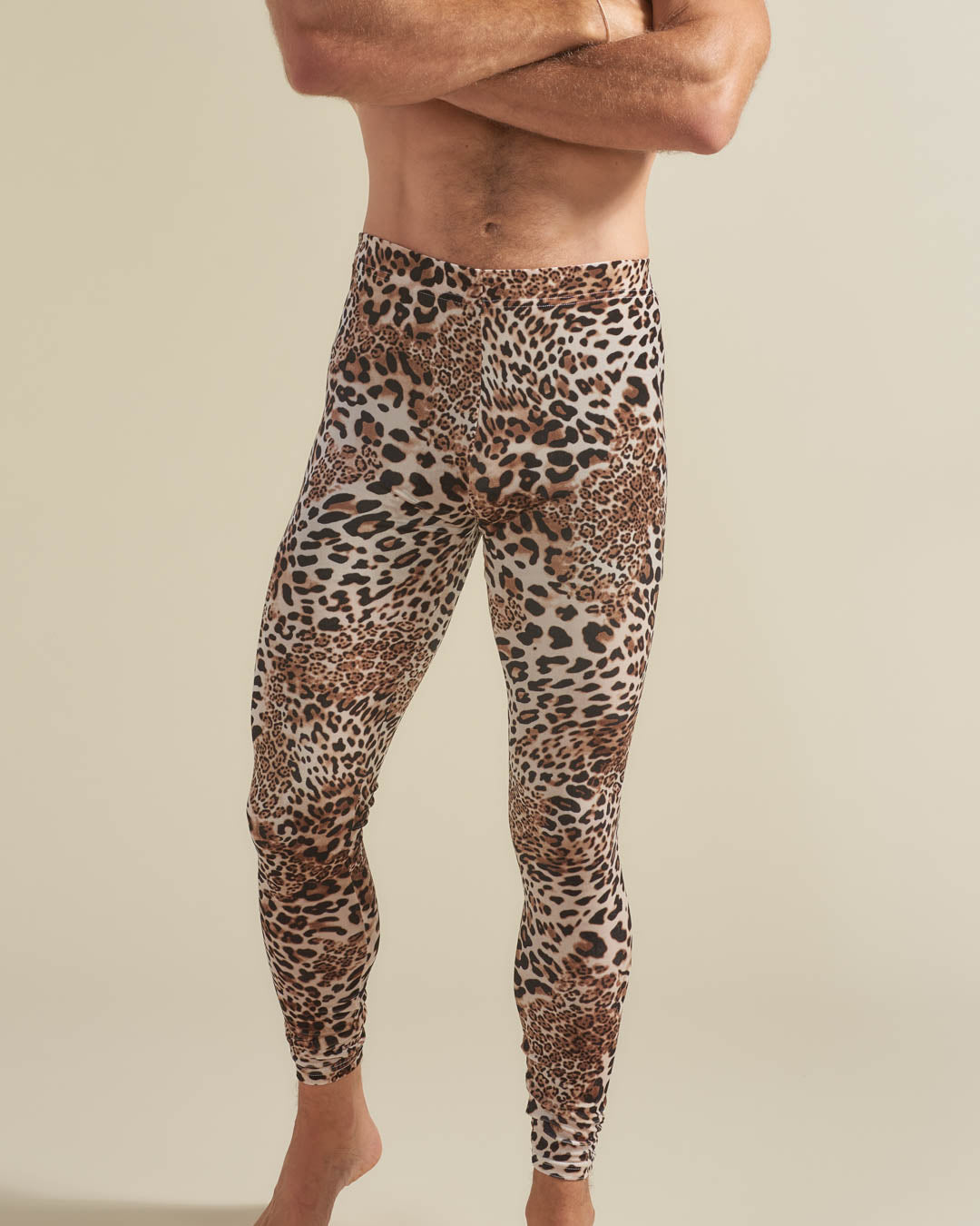 Arabian Leopard Velvet Leggings | Men&#39;s